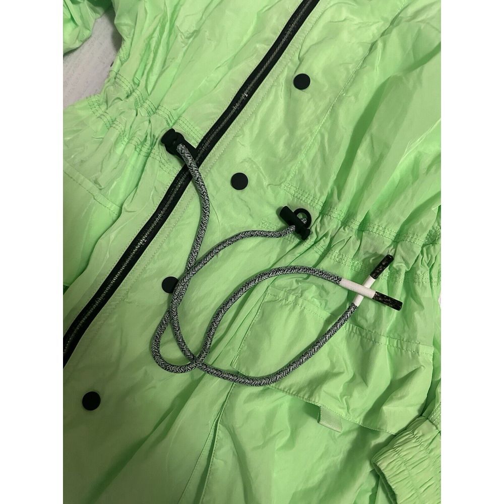 NWT‎ Free People Movement Aurora Maxi Windbreaker Parka Jacket Neon Lime XS $228 - Picture 8 of 14